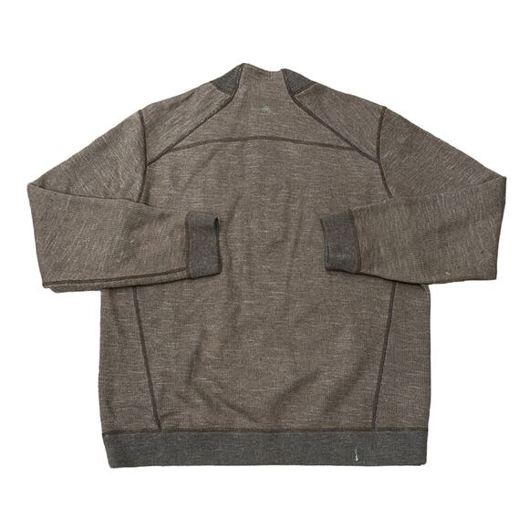 Tommy Bahama Men's Reversible Half Zip Pullover Brown Size XL - Picture 2 of 7